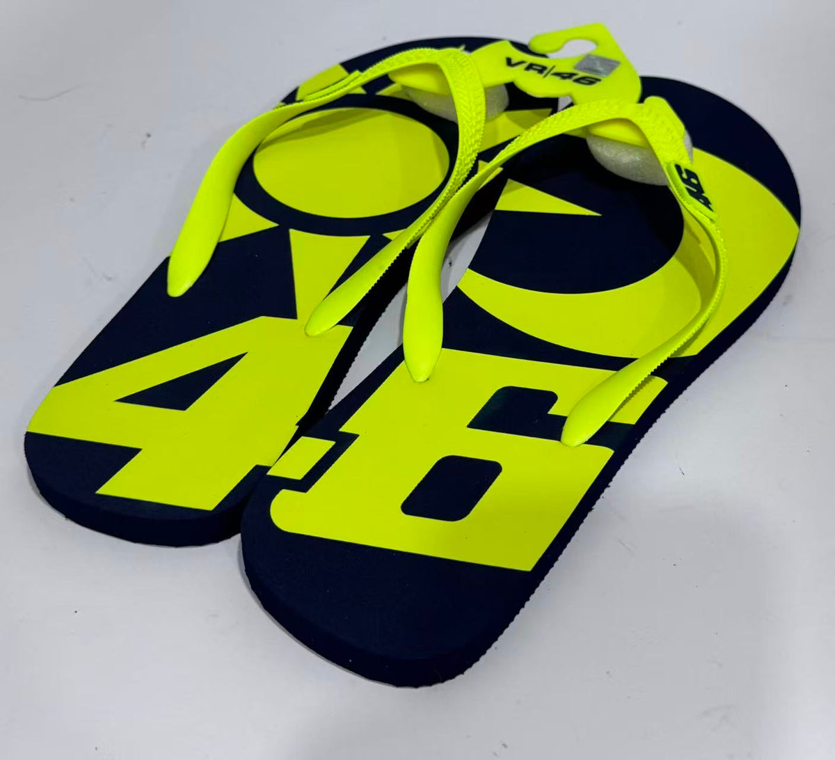 Valentino Rossi VR46 Sun & Moon Flip Flops – Genuine Official Merchandise Size 43-44