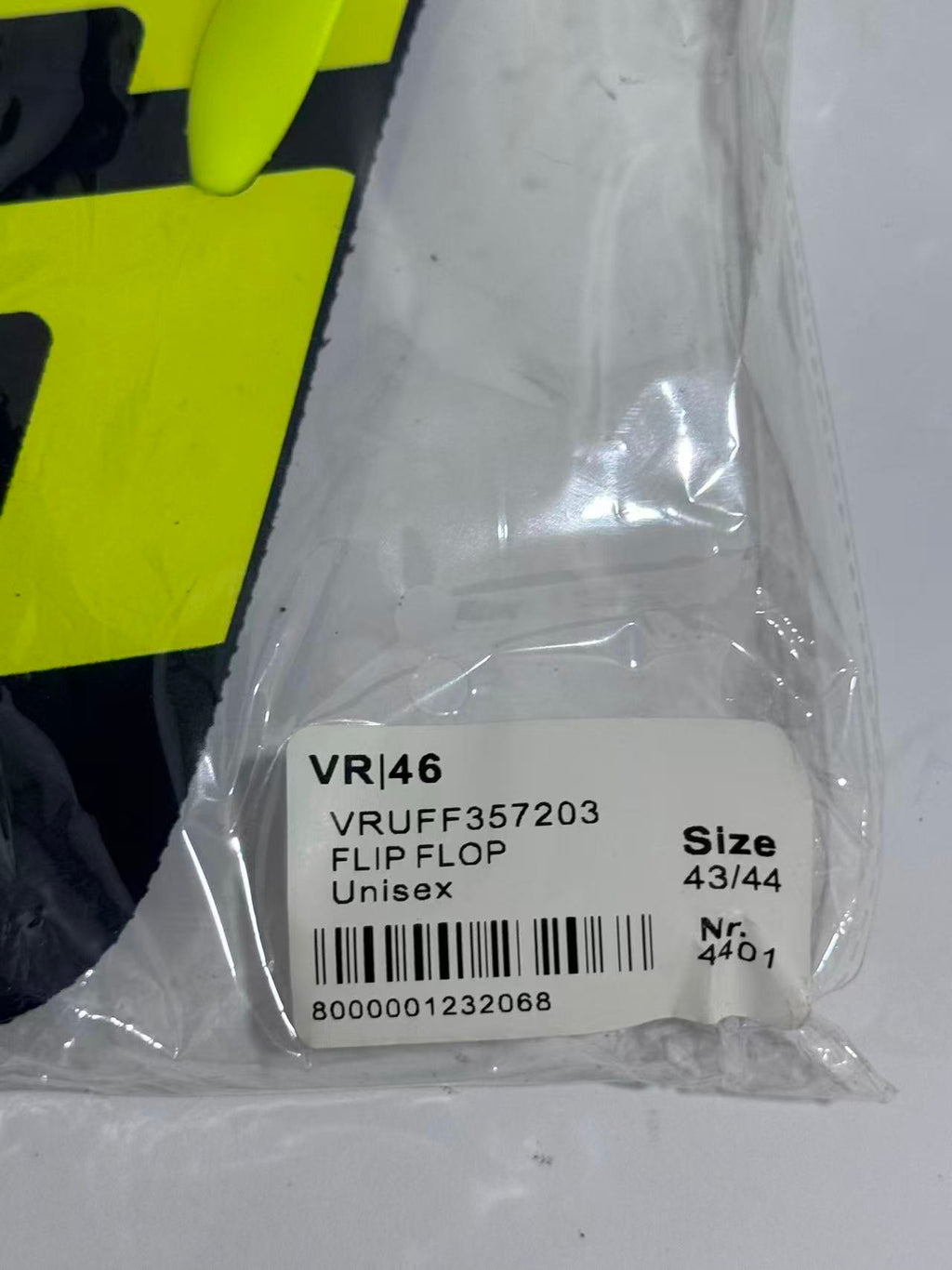 Valentino Rossi VR46 Sun & Moon Flip Flops – Genuine Official Merchandise Size 43-44