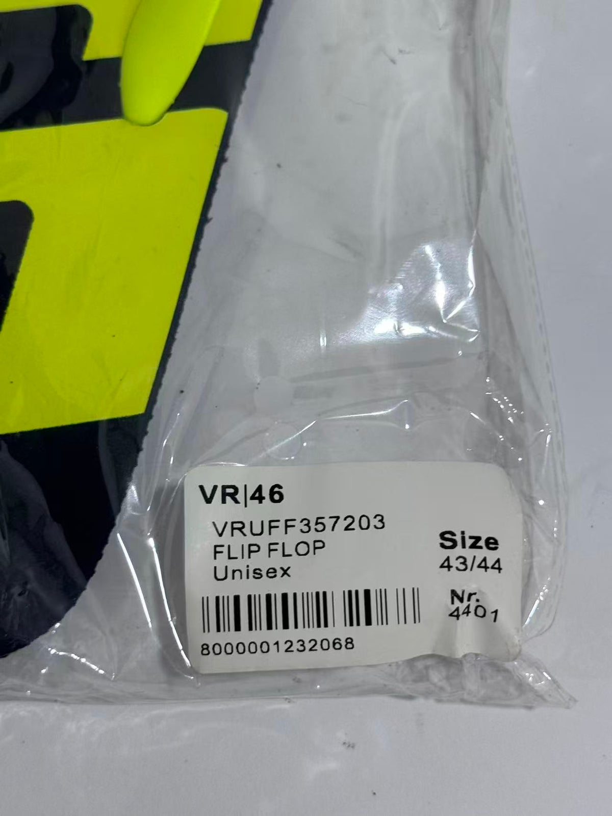 Valentino Rossi VR46 Sun & Moon Flip Flops – Genuine Official Merchandise Size 43-44