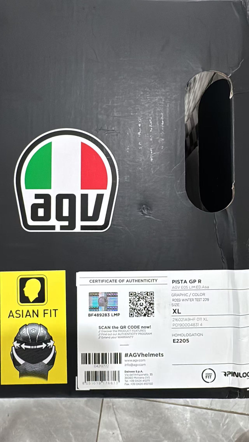 AGV Pista GP RR Winter Test 2019 – Size XL