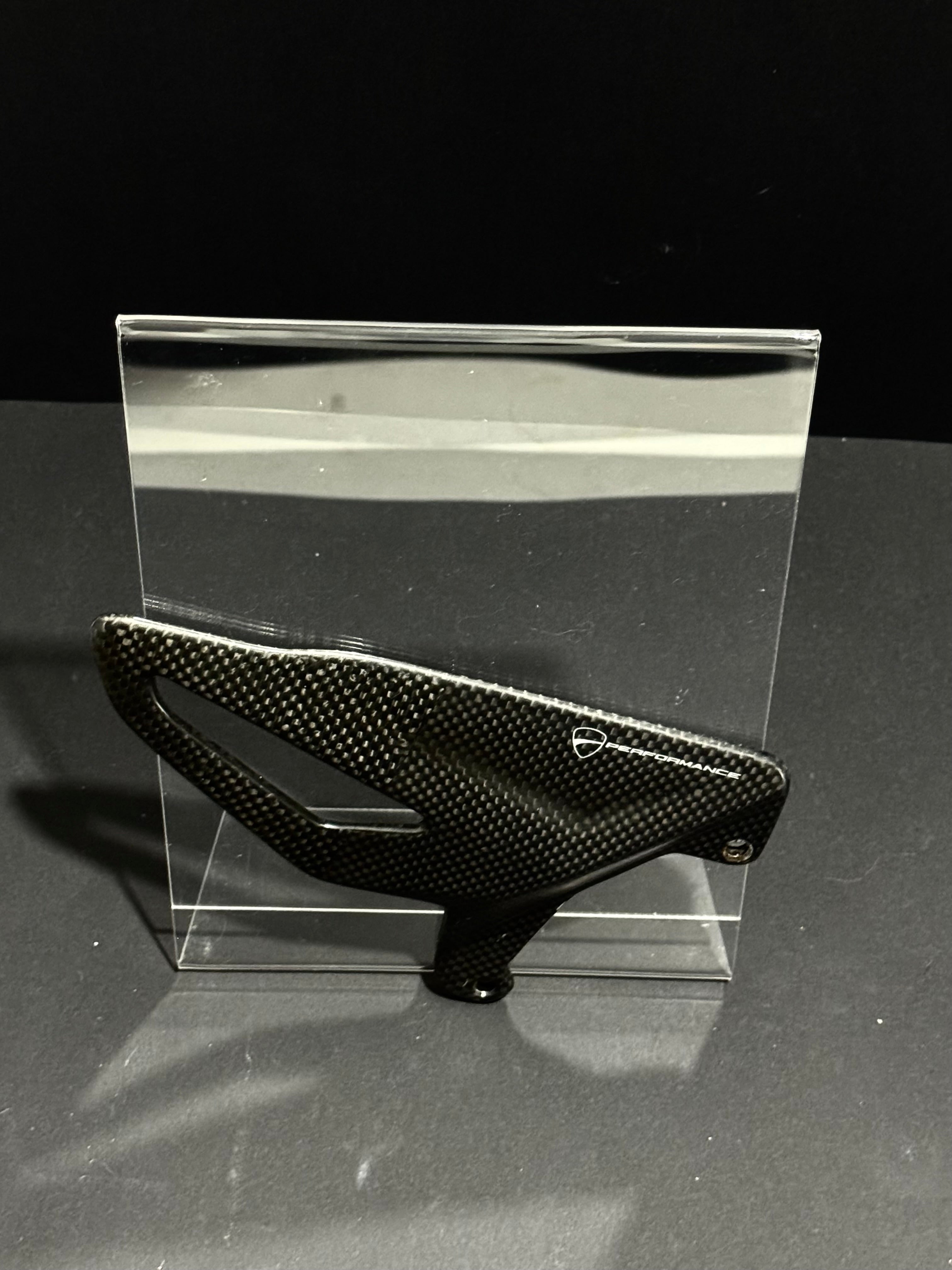 Genuine Ducati V4 Performance Carbon Fibre Heel Guards / Heel Plates
