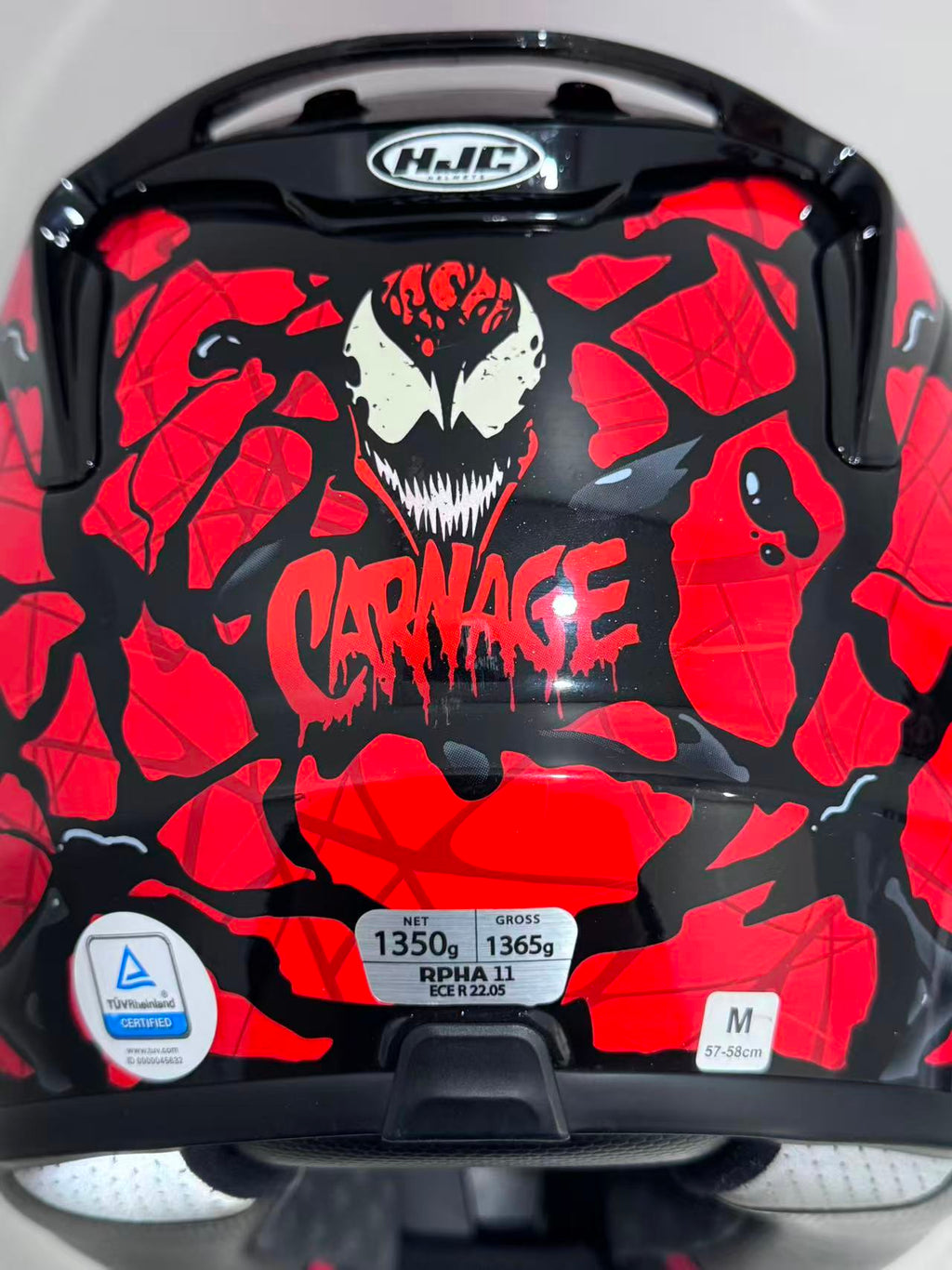 HJC RPHA 11 Anti-Venom Marvel Helmet – Size M
