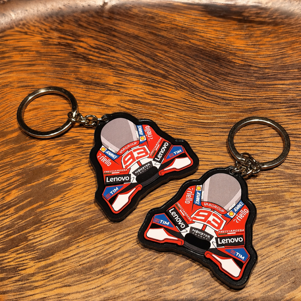 Marc Marquez #93 MotoGP Keychain – Ducati Lenovo Racing